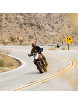 Kask integralny Biltwell Gringo S Flames czerwono-złoty