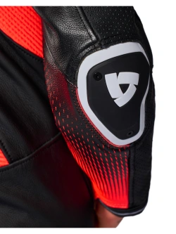 Kombinezon motocyklowy damski jednoczęściowy REV’IT! Xena 4 biało-fluo czerwony