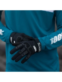 Rękawice cross 100% Langdal czarne