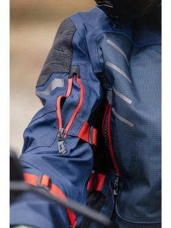 Kurtka motocyklowa tekstylna Klim Badlands Pro niebiesko-czerwona