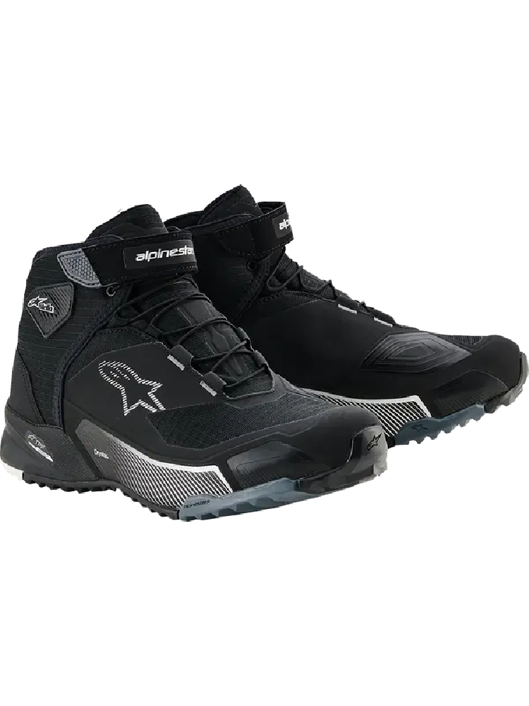 Buty motocyklowe damskie Alpinestars CR-X Drystar czarno-biało-szare
