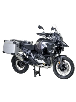 Zestaw: kufry boczne z anodowanego aluminium srebrne "And-S" Zega Evo + stelaże srebrne Touratech BMW R 1300 GS Adventure (24-) [38+38l]