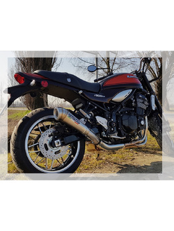 Podwójny tłumik G.P.R Deeptone Inox Cafè Racer [Stainless Steel] - Suzuki GS 500 E / F [89-07]