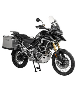 Zestaw: kufry boczne aluminiowe srebrne Zega Pro + stelaże srebrne Touratech Triumph Tiger 1200 (22-) [poj.: 38+45l]