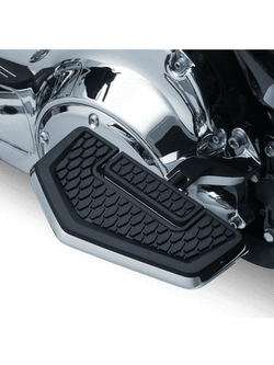 Podesty kierowcy lub pasażera Hex chrom + adaptery 8818 Kuryakyn do Honda (wybrane modele), Suzuki (wybrane modele), Yamaha (wybrane modele)