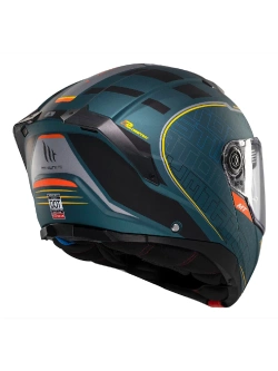 Kask szczękowy MT Atom 2 SV Destiny C6 niebiesko-czarny matowy