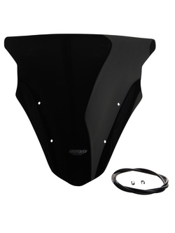 Szyba motocyklowa MRA oryginalny kształt "O" Kawasaki ER 6 F (12-16) czarna