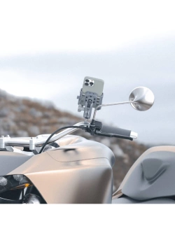 Uchwyt na telefon Outplorer P100-B regulowany z poduszką antywstrząsową [mocowany na lusterko]