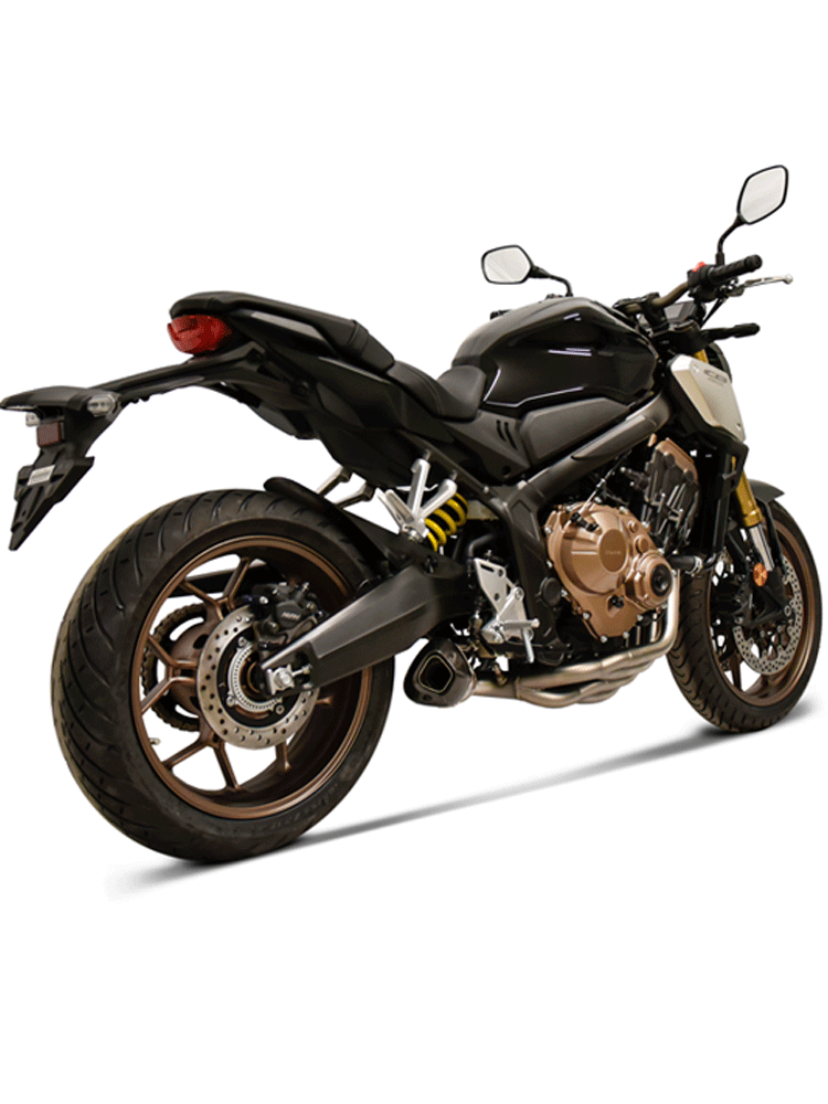 Kompletny układ wydechowy Termignoni Slip-On Conical stal nierdzewna, tytan + kolektor do Honda CB650 R (19-20)