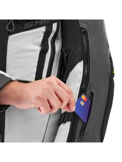 Kurtka motocyklowa tekstylna Shima Tracker szara
