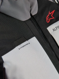 Kurtka motocyklowa tekstylna Alpinestars Andes V4 Drystar czarno-szaro-czerwona