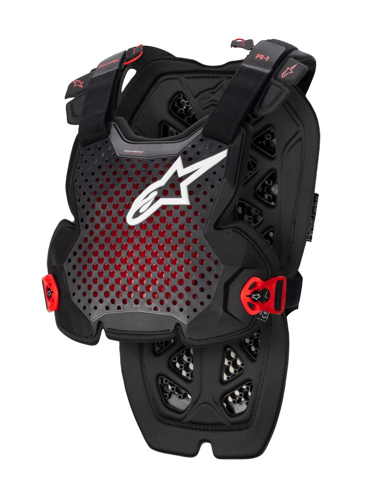 Ochraniacz klatki piersiowej Alpinestars MX A-1 Pro czarno-czerwono-antracytowy