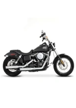 Tłumiki motocyklowe Rinehart Racing 3" Duals Harley Davidson Softail (wybrane modele) chromowane/czarne  [07-17]