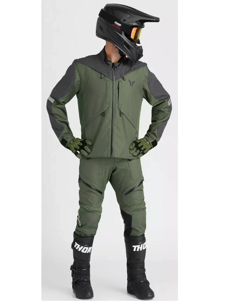 Spodnie cross Thor Terrain In-the-Boot zielono-szare