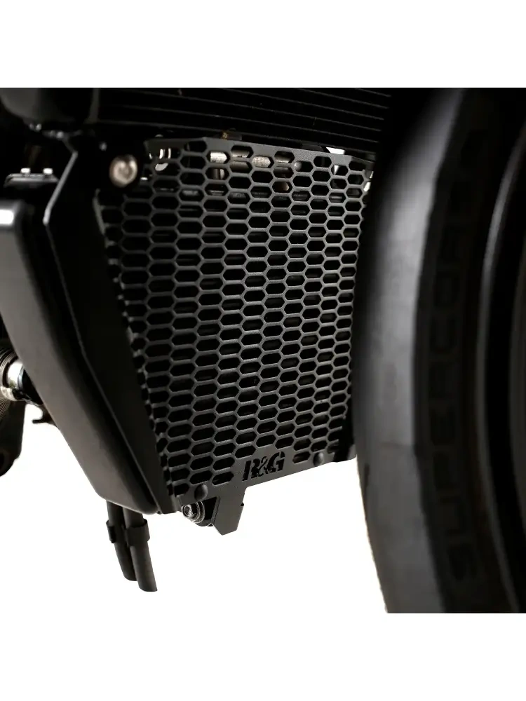 Osłona chłodnicy oleju R&G Racing Pro Aprilia Tuono V4 1100/ Factory (25-) czarna