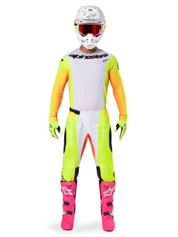 Spodnie cross damskie Alpinestars MX Techstar Melt żółto-czarne