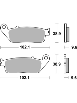 Klocki hamulcowe Brembo LA Honda (wybrane modele) [kpl. na 1 tarczę]