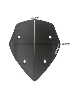Szyba motocyklowa WRS Sport do Ducati Multistrada 1200 / S (13-14) czarna matowa