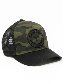 Czapka z daszkiem John Doe Trucker Hat Camou 0/1 czarno-zielona