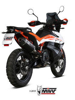 Tłumik motocyklowy Slip-On Line (Speed Edge) MIVV do KTM Adventure 790 / R (19-20) / 890 / R (20-) czarny