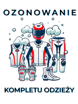 Ozonowanie kompletu odzieży motocyklowej (kask, rękawice, buty, kurtka + spodnie lub kombi)