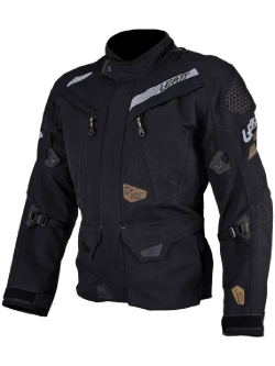 Kurtka motocyklowa tekstylna Leatt DriTour 7.5 Stealth czarno-szara