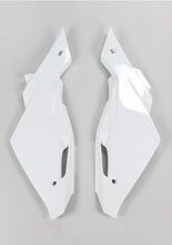 Osłony boczne tylnie UFO do Husqvarna CR/WR 125 (09-13) białe