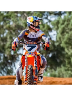 Bluza enduro Thor Sportmode League szaro-biała