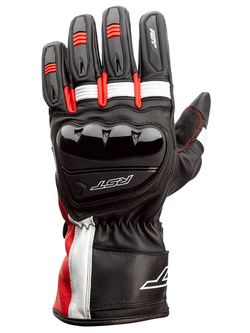 Rękawice motocyklowe skórzano-tekstylne Rst Pilot czarno-czerwone