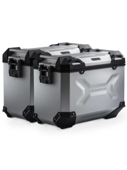 Zestaw: kufry boczne TRAX ADV + stelaże PRO SW-Motech Honda X-ADV 750 RH21 (24-) srebrne [poj.: 2 x 45 L]