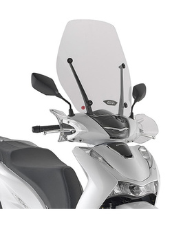 Szyba do skutera GIVI Piaggio 1 (21-)/ Piaggio 1 (E) (21-24) przezroczysta [mocowanie dołączone do zestawu]