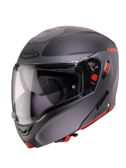 Kask szczękowy Caberg Horus X Ray szaro-czarno-czerwony matowy