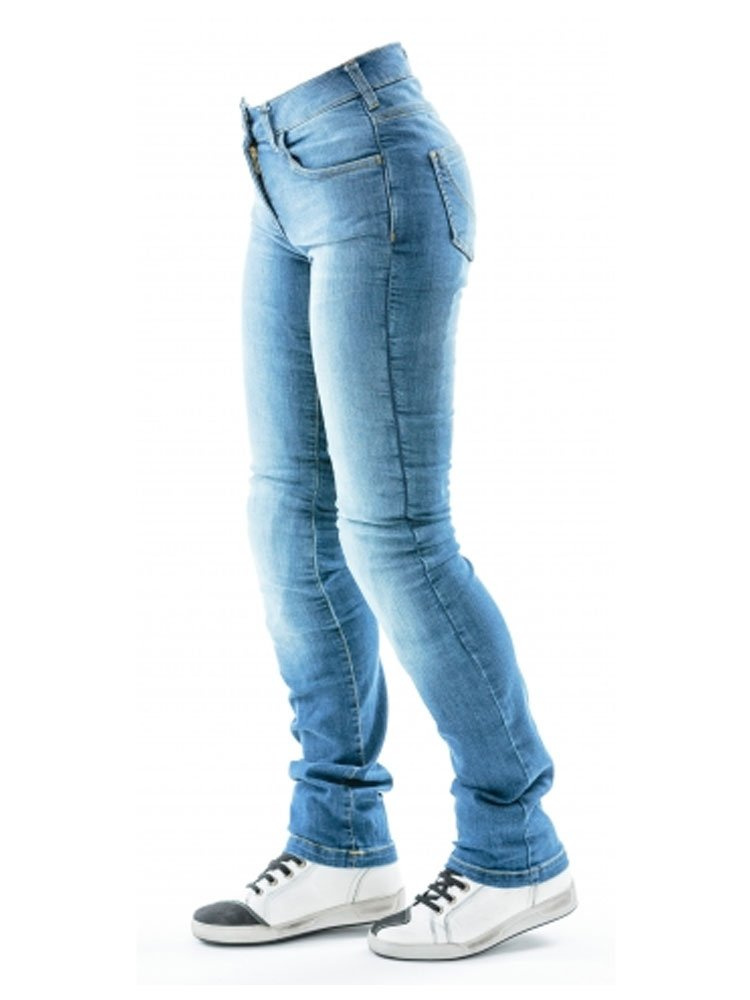 Jeansy motocyklowe damskie City Nomad Karen Classic niebieskie