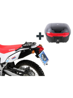 Zestaw: kufer centralny Journey 40 + stelaż Hepco&Becker Honda CRF 250 L (12-) / Rally (17-) czarny