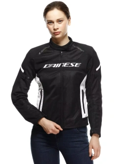 Kurtka motocyklowa damska tekstylna Dainese Air Frame 3 Tex czarno-biała