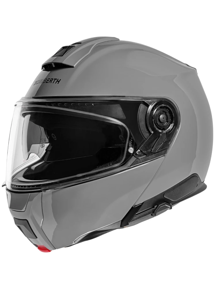 Zestaw: kask szczękowy Schuberth C5 ANC Concrete szary + dedykowany interkom motocyklowy