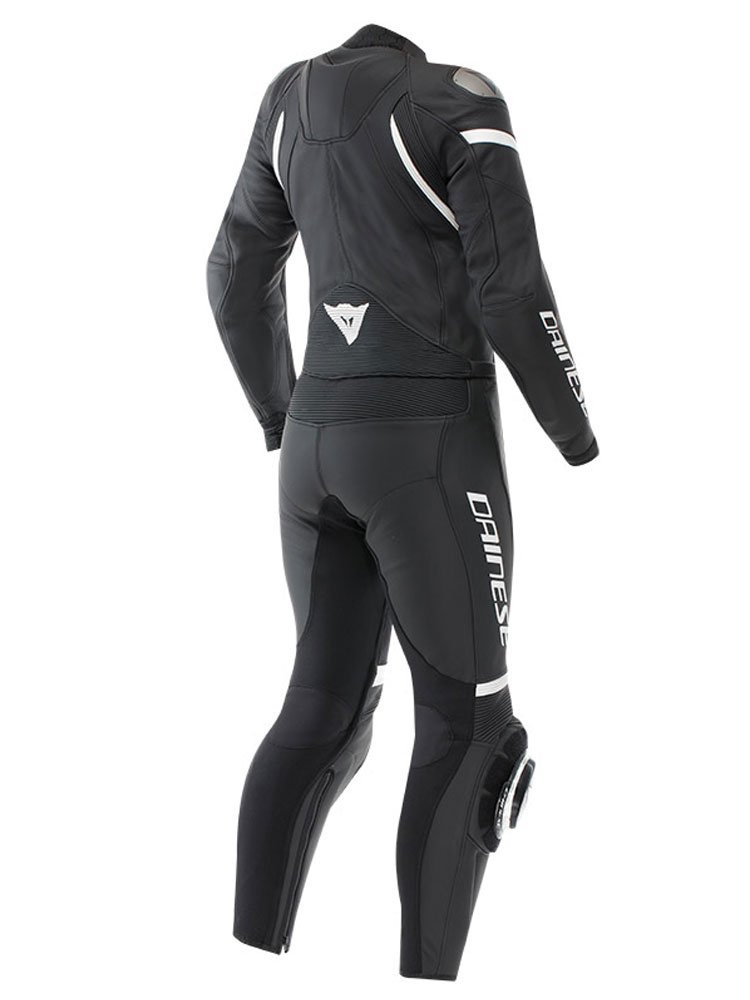 Kombinezon motocyklowy dwuczęściowy damski Dainese Fulminea czarno-biały