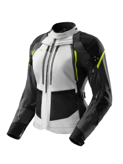 Kurtka motocyklowa damska tekstylna Rebelhorn Hardy 3.0 czarno-szaro-żółta