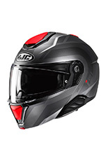 Kask szczękowy HJC i91 Arven szaro-czerwony
