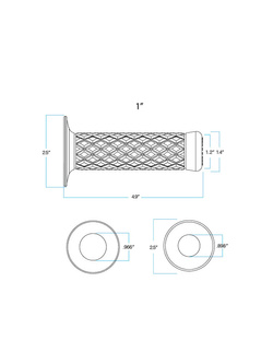 Manetki Biltwell Thruster TPV do kierownic o średnicy 25.4 [mm] czarne