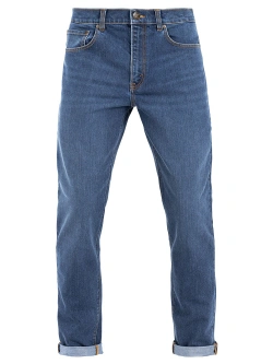 Jeansy motocyklowe John Doe Classic Tapered Mono niebieskie