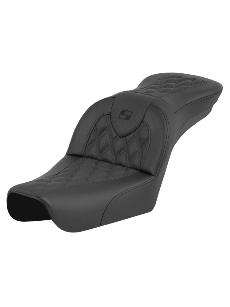 Kanapa motocyklowa dla kierowcy i pasażera Saddlemen Roadsofa LS Harley Davidson Dyna Wide Glide EFI 1450 (FXDWGI) (04-05) czarna