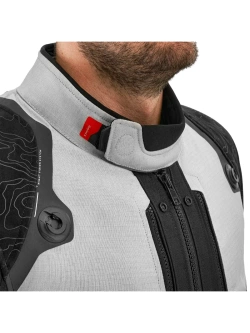 Kurtka motocyklowa tekstylna Shima Tracker jasnoszara