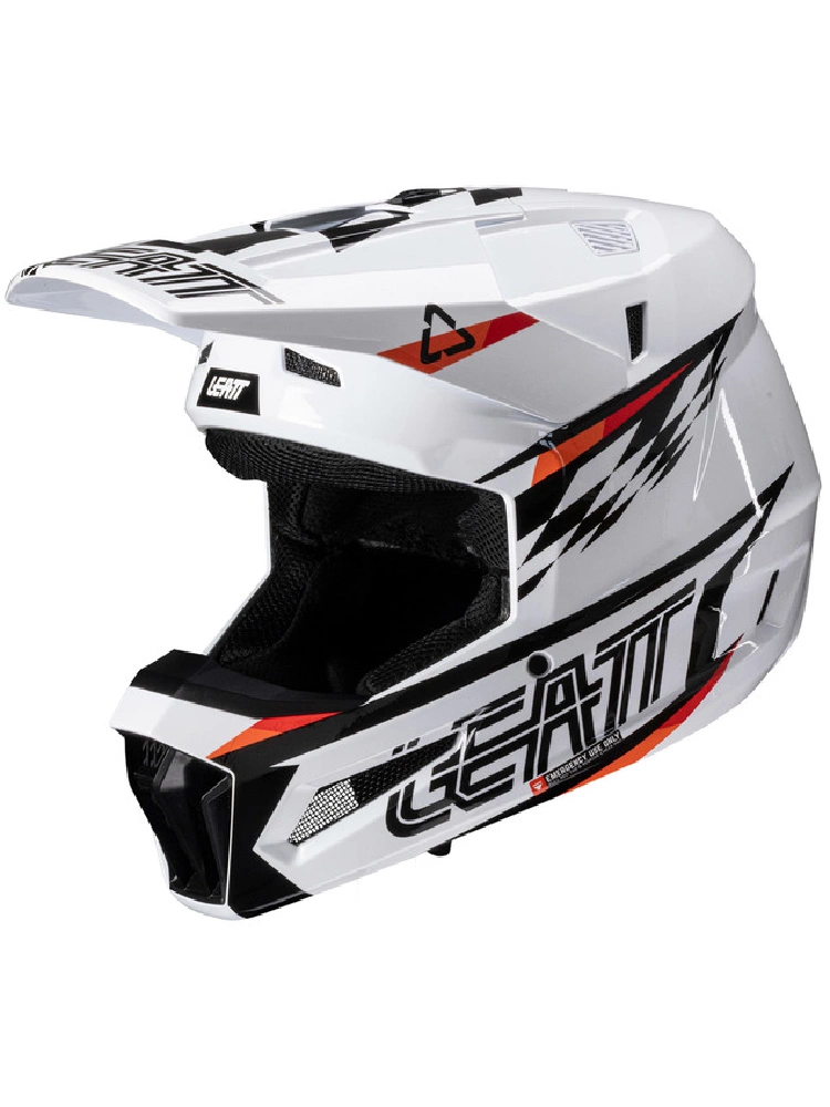 Kask dziecięcy enduro Leatt Moto 3.5 V25 z goglami biały