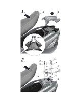 Stelaż pod kufer centralny Shad Suzuki Burgman 400 K7 (06), Z (07), 400 (06-16), 400 ABS (10-16)
