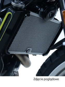 Osłona chłodnicy R&G aluminiowa do Husqvarna Svartpilen 401 (18-)/ Vitpilen 401 (18-) /KTM Duke 390 (17-) pomarańczowa