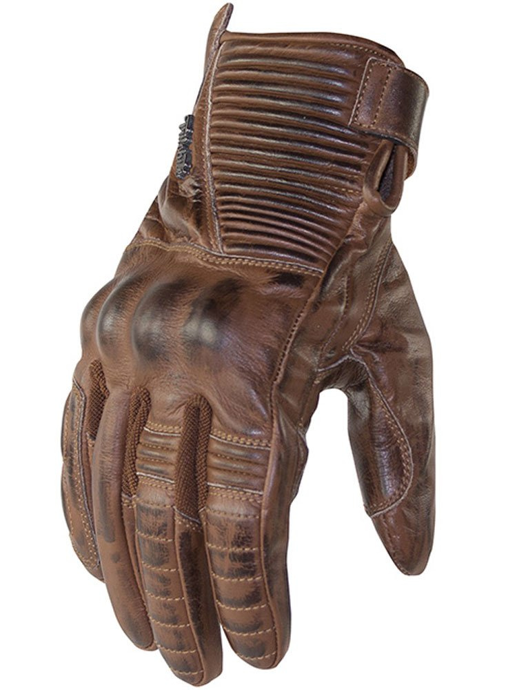 Rękawice motocyklowe Trilobite Café brązowe