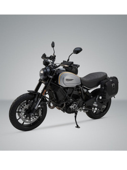 Zestaw: sakwa boczna LEGEND GEAR LC2 na lewą stronę + stelaż do Ducati Scrambler 1100 Pro / Sport Pro / Tribute Pro (19-25)