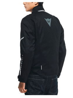 Kurtka motocyklowa tekstylna Dainese Veloce D-Dry czarno-szaro-biała