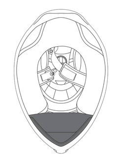 Podbródek AGV do kasku K1 (XS-S-MS)/K1 S (XS-S-M)